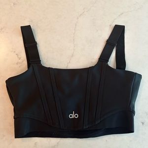 Alo Airlift Corset Bra XS Black
